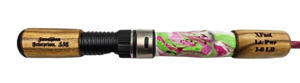 #546 Gnarly Noodle "Money Green" 36 Inch Ice Rod, Staghorn Sumac Grips