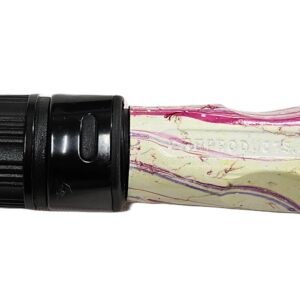 #561 Gnarly Noodle "Gold Metallic" 36 Inch Ice Rod, Cherry Grips