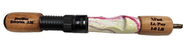 #561 Gnarly Noodle "Gold Metallic" 36 Inch Ice Rod, Cherry Grips