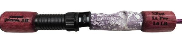 #562 Gnarly Noodle "Chameleon Purple/Green" 36 Inch Ice Rod, Purpleheart Grips