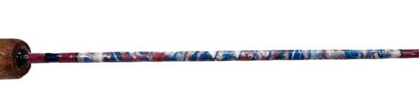 #565 Gnarly Noodle "Blueberry Bling" 36 Inch Ice Rod, Hubabali Grips