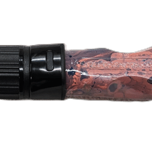 #574 Gnarly Noodle "Cool Blue" 36 Inch Ice Rod, Padauk Grips