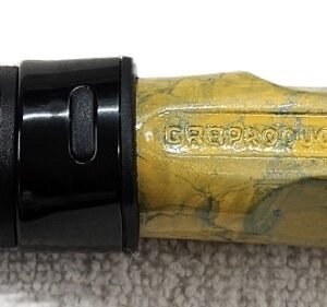 #585 Gnarly Noodle "Sunset Yellow" 36 Inch Ice Rod, Mulberry Grips