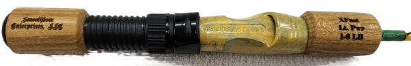 #585 Gnarly Noodle "Sunset Yellow" 36 Inch Ice Rod, Mulberry Grips