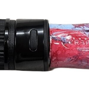 #595 Gnarly Noodle "Candyapple Red" 36 Inch Ice Rod, Bloodwood Grips