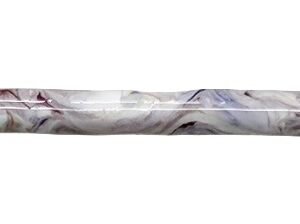 #600 Gnarly Noodle "Purple Passion" 36 Inch Ice Rod, Claro Walnut Grips