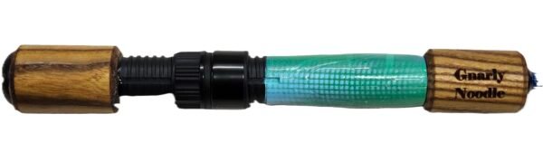 #601 Gnarly Noodle "Mean Green" 36 Inch Ice Rod, Staghorn Sumac Grips