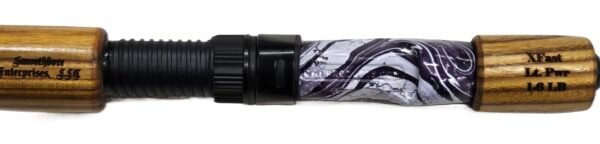 #602 Gnarly Noodle "Purple Passion" 36 Inch Ice Rod, Staghorn Sumac Grips